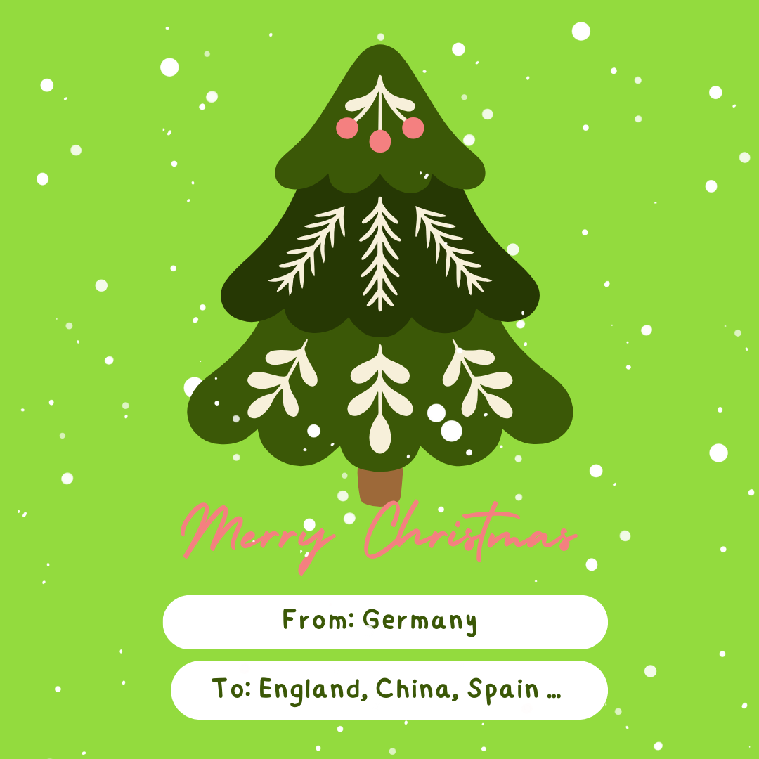 Weihnachtswünsche auf Englisch und in anderen häufig gesprochenen Sprachen